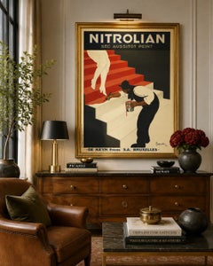 Leonetto Cappiello Nitrolian Art Deco Advertising Poster, Paris, 1929