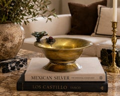 Los Castillo Taxco Brass Abalone Bird Bowl Mexican Modernist 1960s