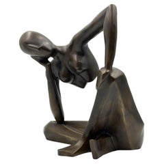 Nubia Liliana Méndez “Meditation” Limited Edition Bronze Sculpture, Colombia 05
