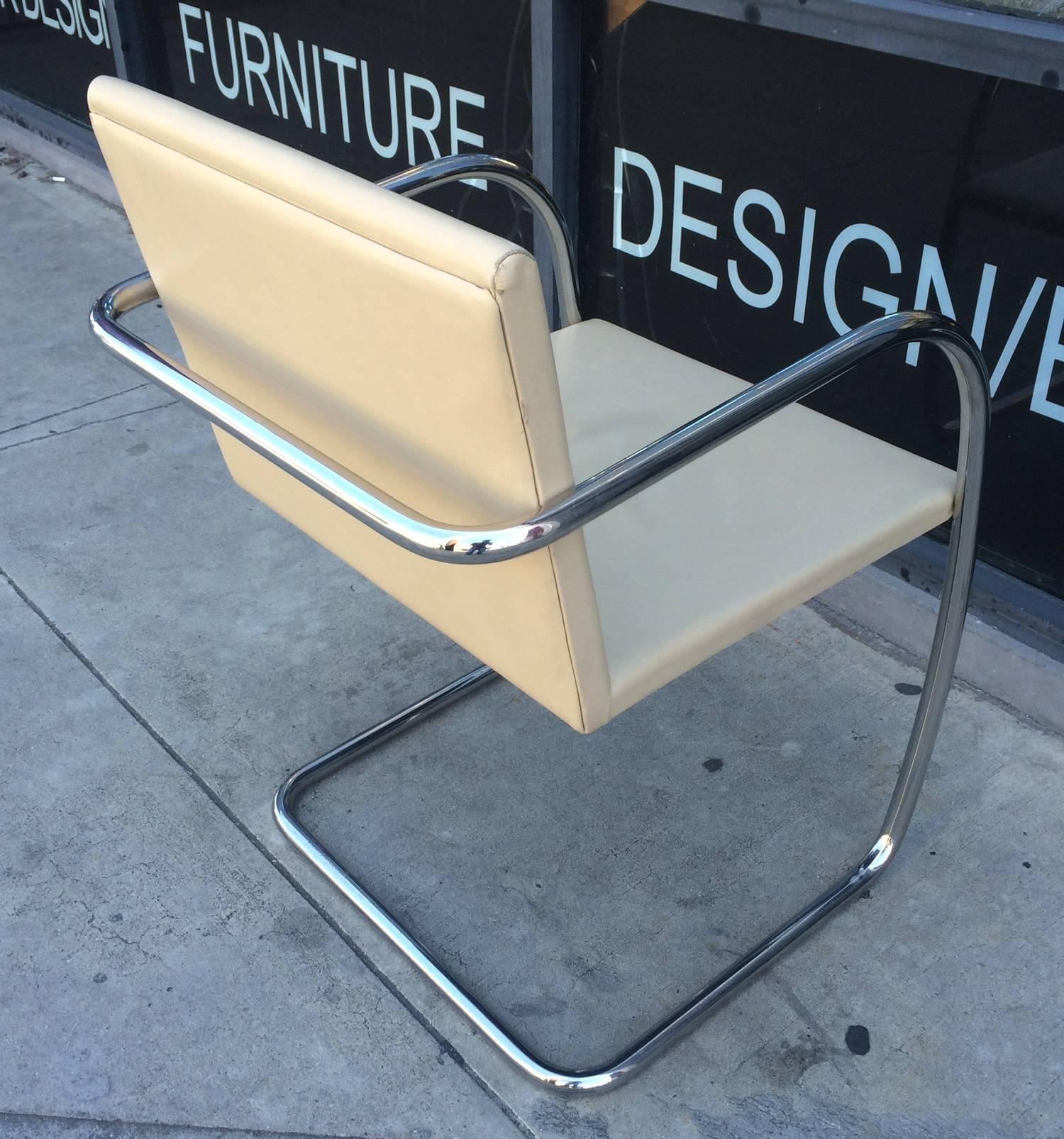15 Brno Chairs by Ludwig Mies van der Rohe for Knoll International, Signed In Good Condition In Los Angeles, CA