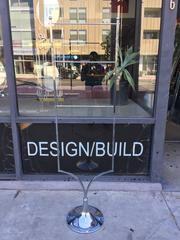 Lader Back Towel Rack in Nickel by Charles Hollis Jones for Lucille Ball