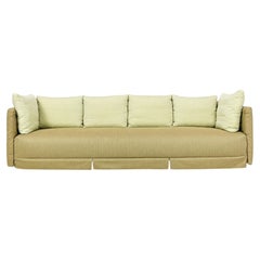 1985 B&B Italia Ottomama Viersitzer-Sofa mit Seidenbezug, italienische Moderne