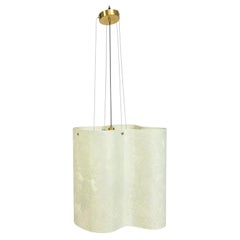 Draga & Aurel Nuvola Fiberglass and Brass Chandelier for Baxter, Italy 2020