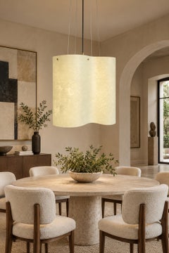Draga & Aurel Nuvola Fiberglass and Brass Chandelier for Baxter, Italy 2020