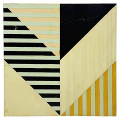 JoAnn Godenir “Taking Inventory #3” Geometric Abstract Painting, Canada 2020