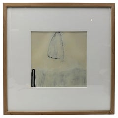 M. Michelle Minimalist Abstract Acrylic on Paper, Signed & Dated 2008
