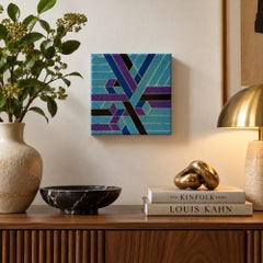 Martin Dukes “Leach” Geometric Mixed Media Abstract Painting, 2020