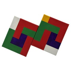 Juan José Hoyos Quiles „Encerrado“ – Geometrische Hard-Edge-Malerei, USA 2016