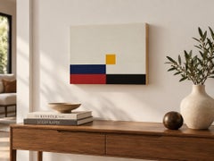 Juan Jose Hoyos Quiles Deconstructing Piet III Geometric Abstract 2021, Signed