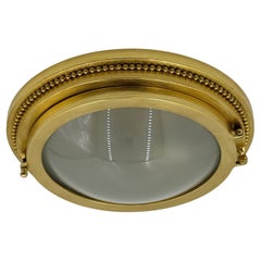 Paul Ferrante Porthole Style Gold Gilt Ceiling or Wall Light, Los Angeles 2010