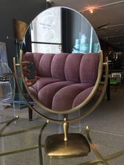 Large Brass Vanity Mirror by Charles Hollis Jones
