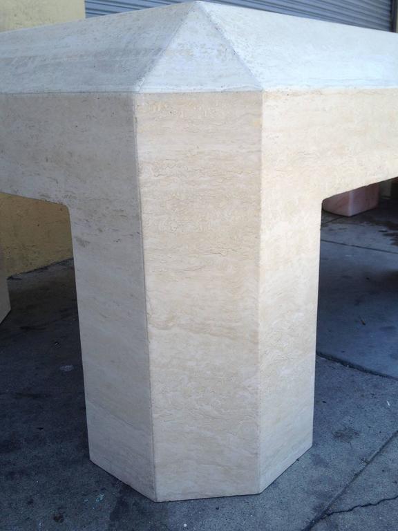 Beautiful Travertine Coffee Table at 1stDibs