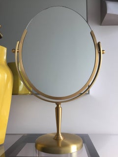 Large Brass Vanity Mirror by Charles Hollis Jones
