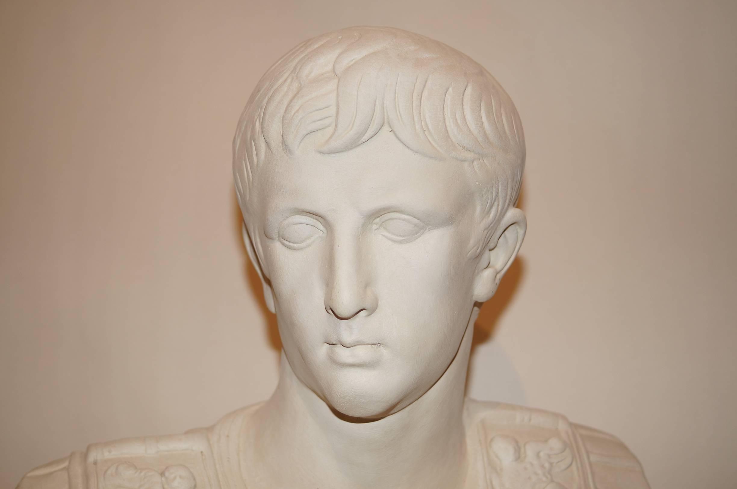 Neoclassical Plaster Bust of Caesar 1