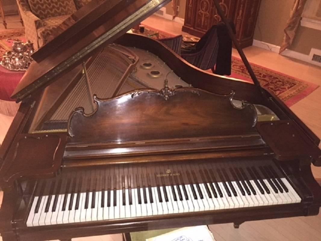 North American Steinway AIII Louis XV Walnut Grand Piano