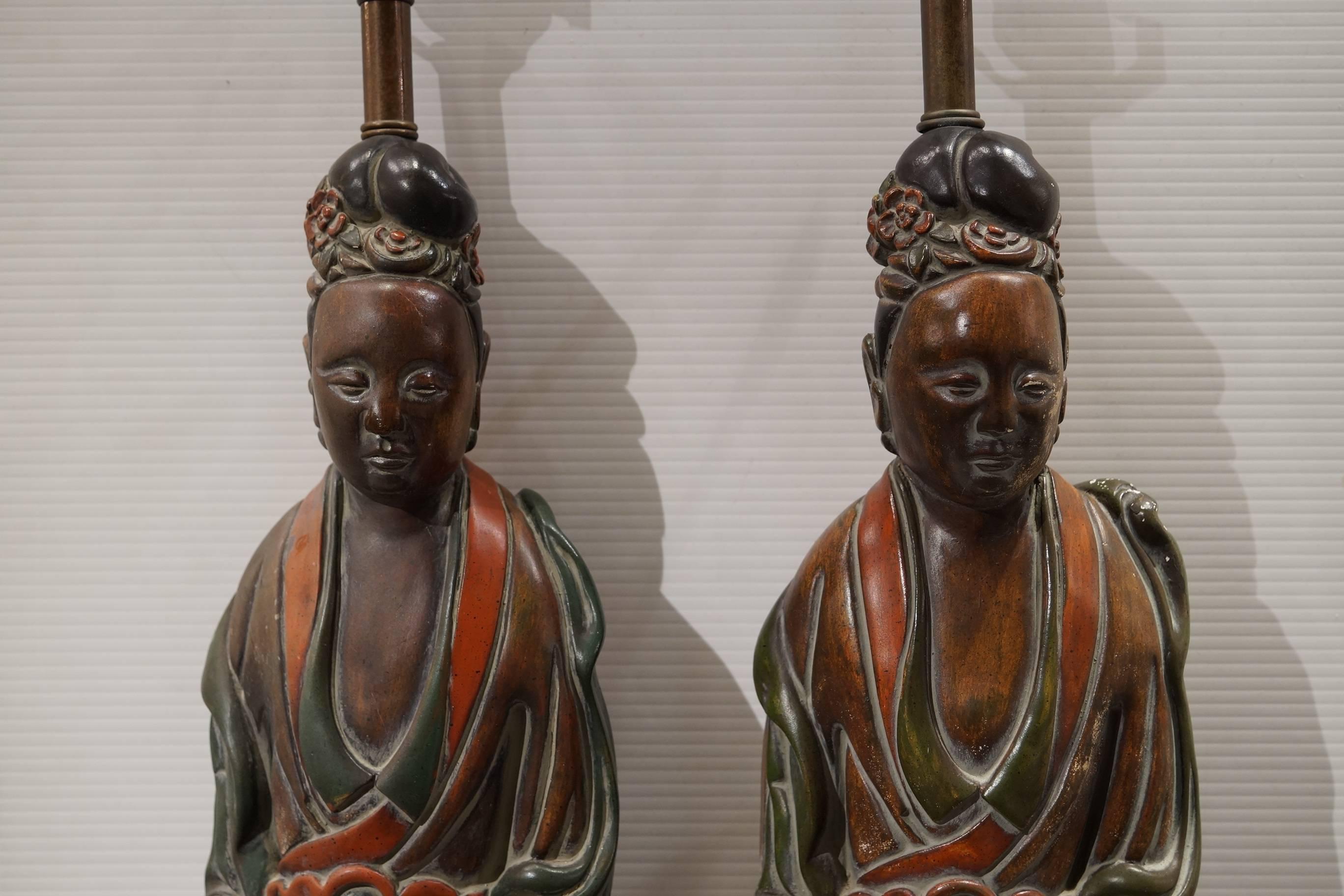 oriental lamp bases wood