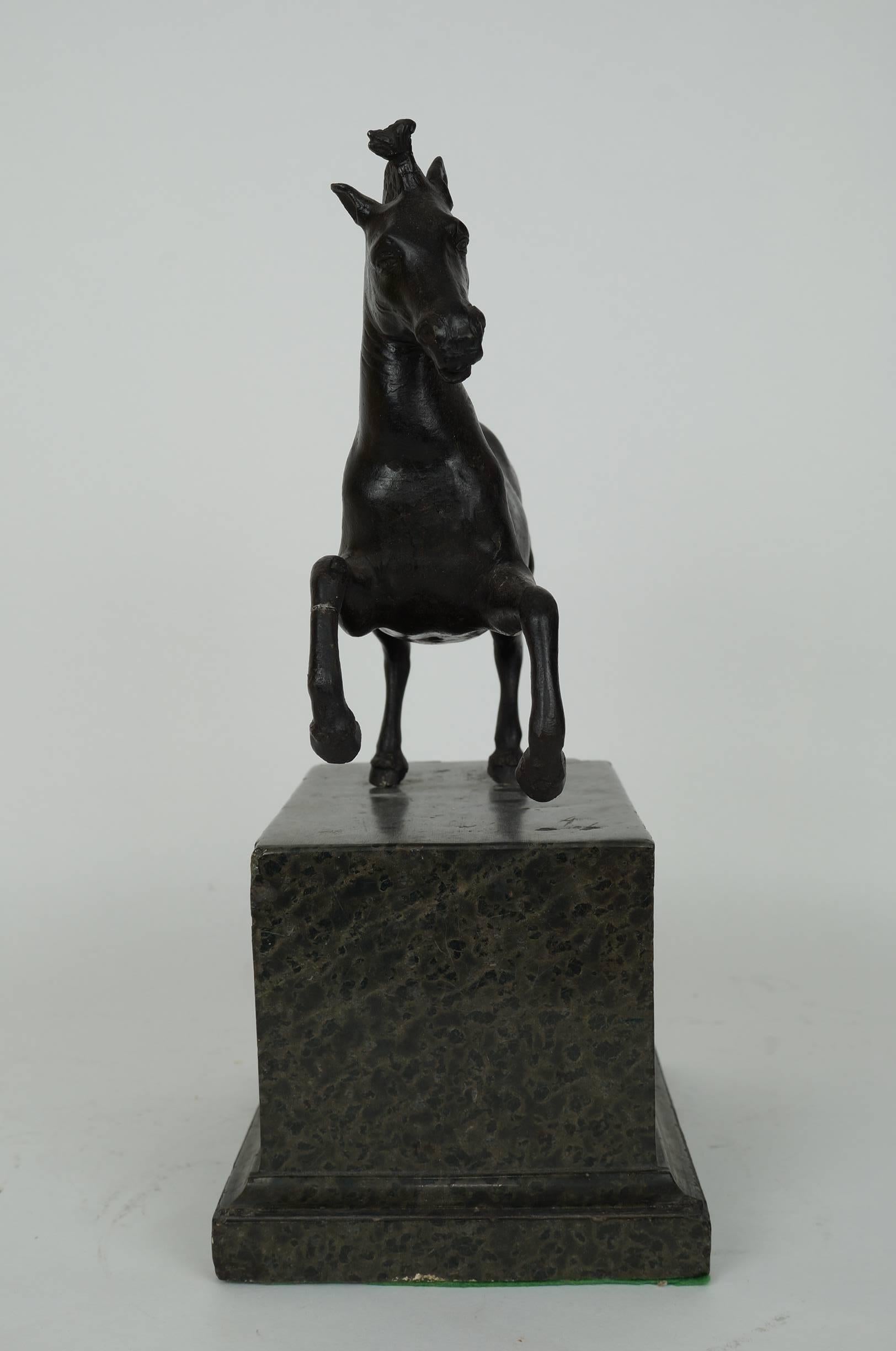 Patinated Bronze Figure of A Horse on Marble Base
Apparently unsigned
Stock Number: SC146