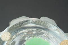 Beautiful Lalique France Frosted to Clear Crystal Flower Vase