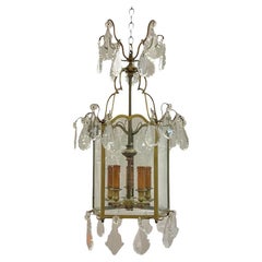 Fine Quality Antique Louis XVI Style Four-Light Lantern