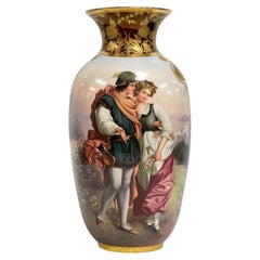 Large Romantic Royal Vienna Vase