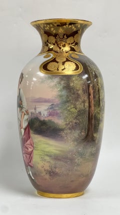 Large Romantic Royal Vienna Vase