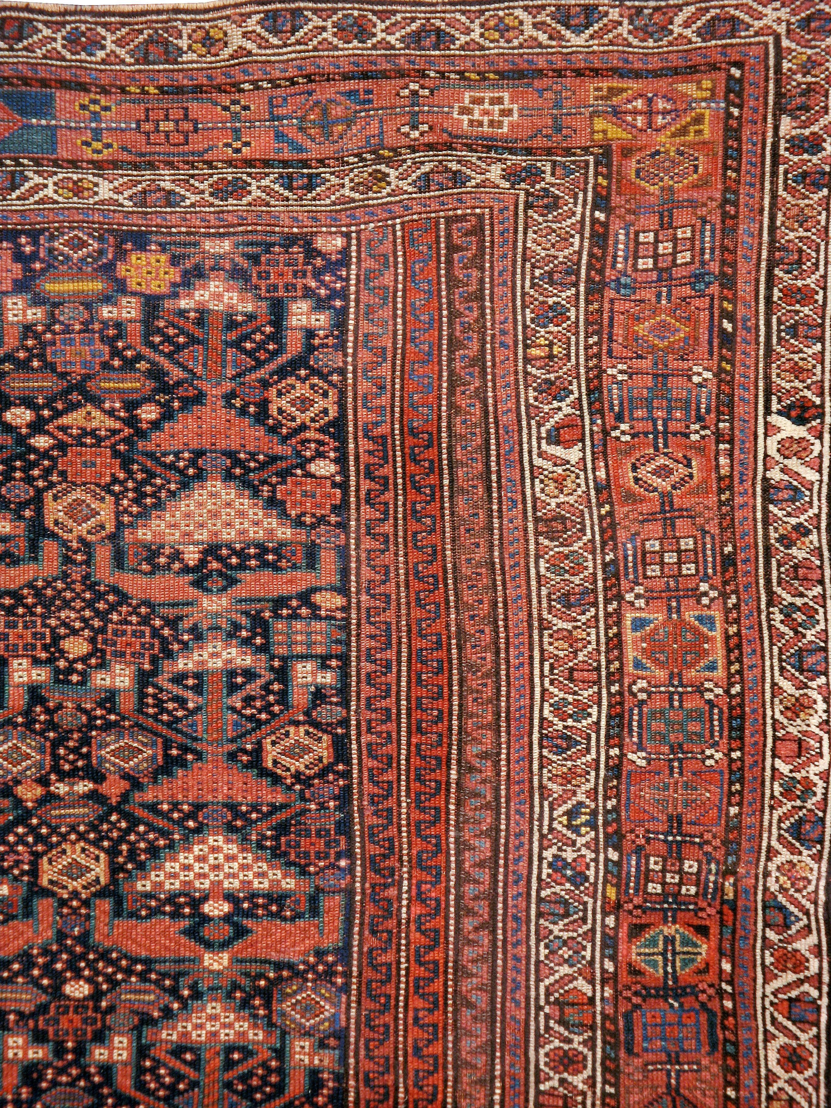 Hand-Woven Antique Persian Shiraz Rug