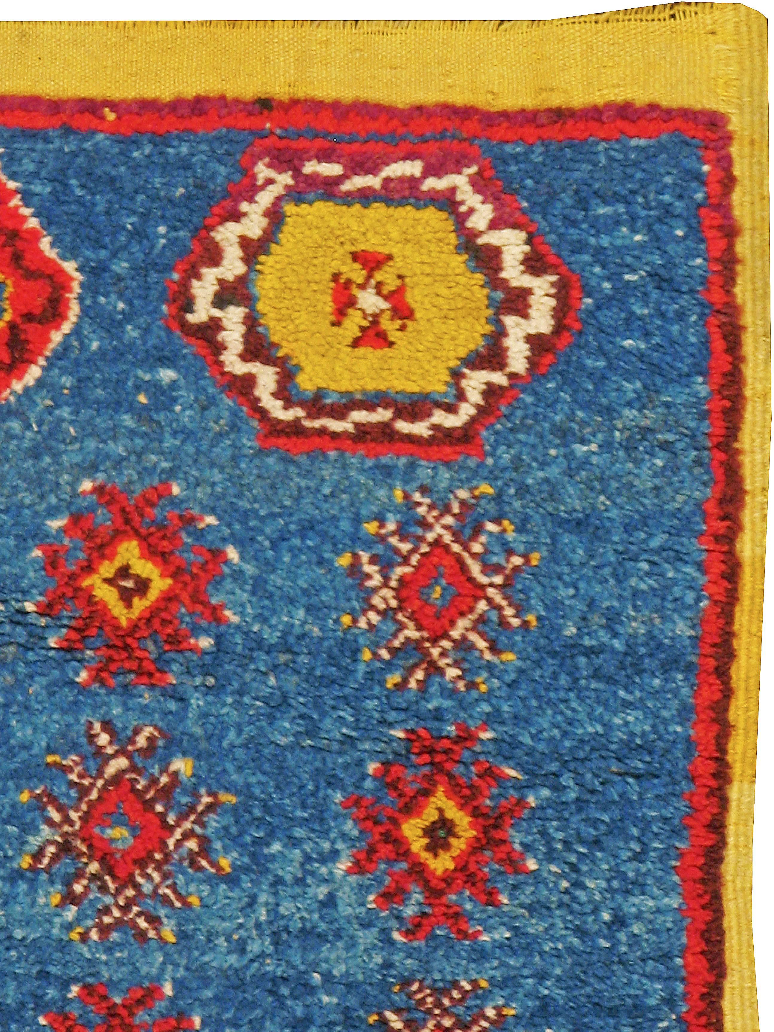 A vintage Moroccan Berber carpet from the second half of the 20th century.