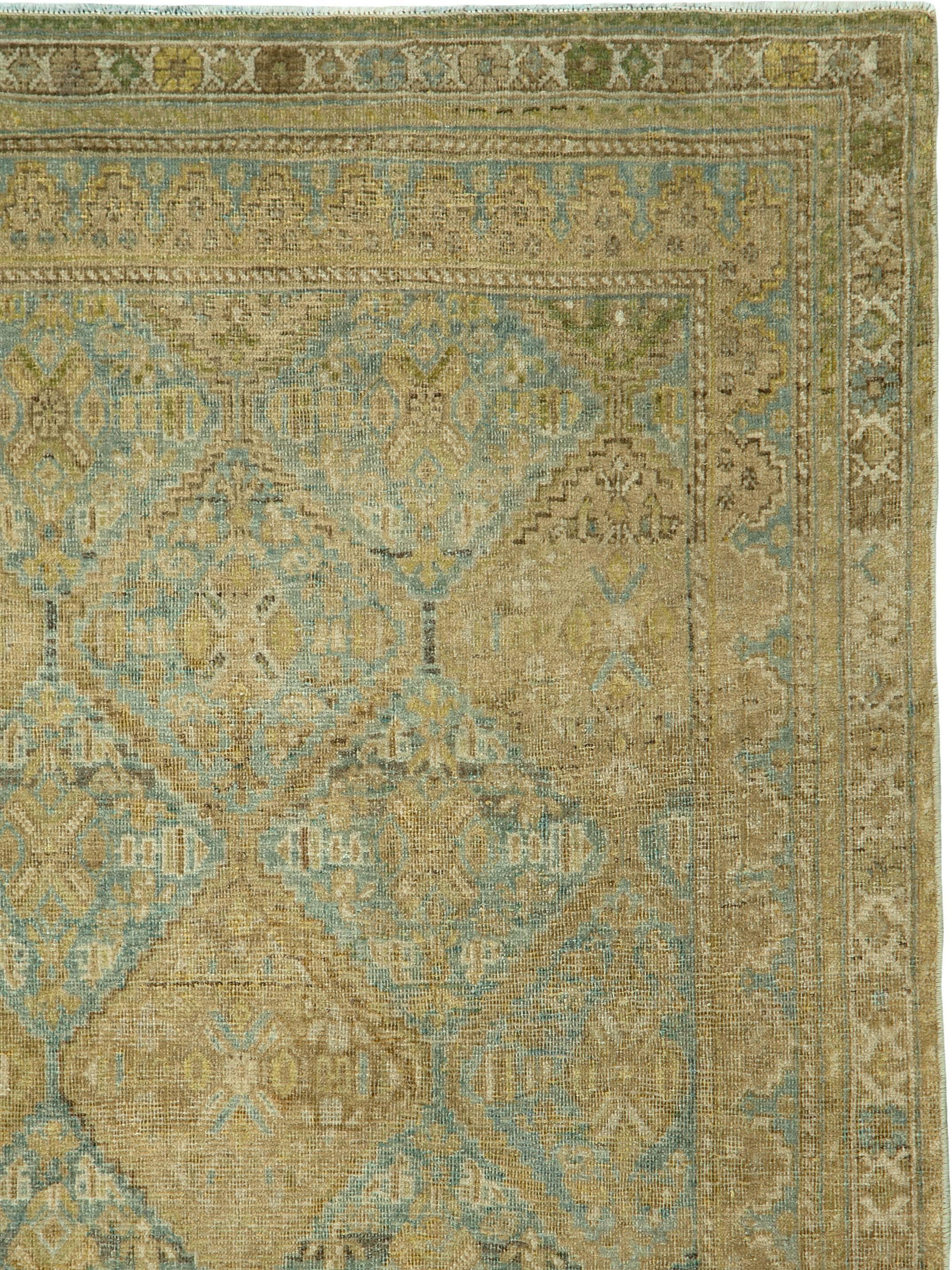 An antique Persian Afshar carpet from the first quarter of the 20th century.