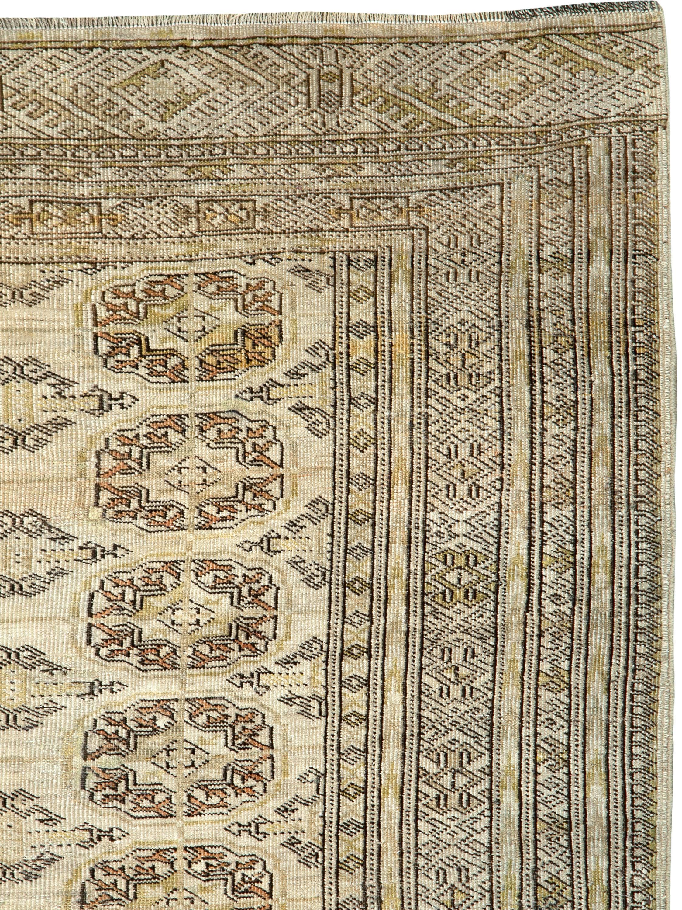 Tribal Vintage Central Asian Turkoman Rug