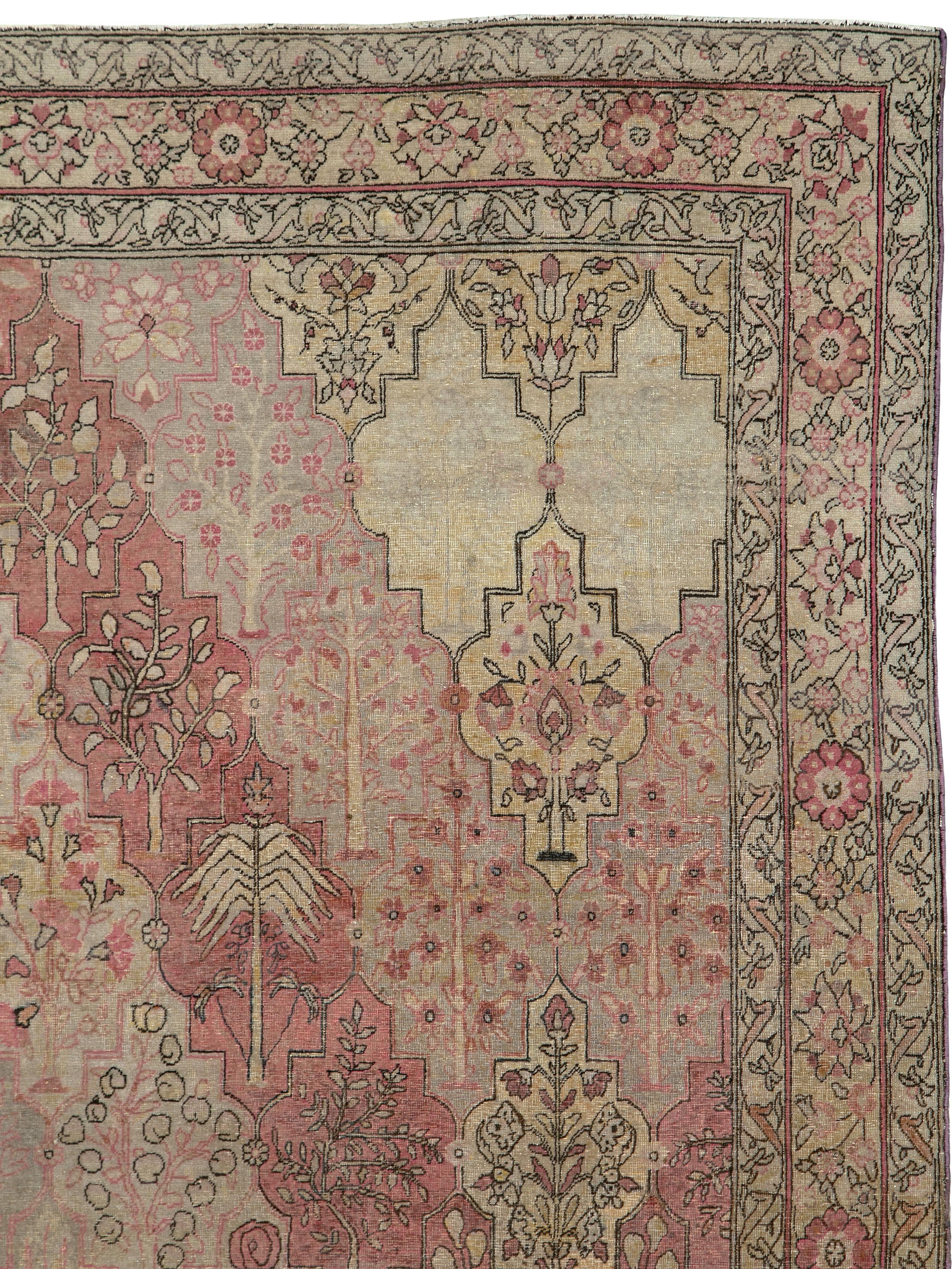 An antique Turkish Herekeh carpet from the first quarter of the 20th century.