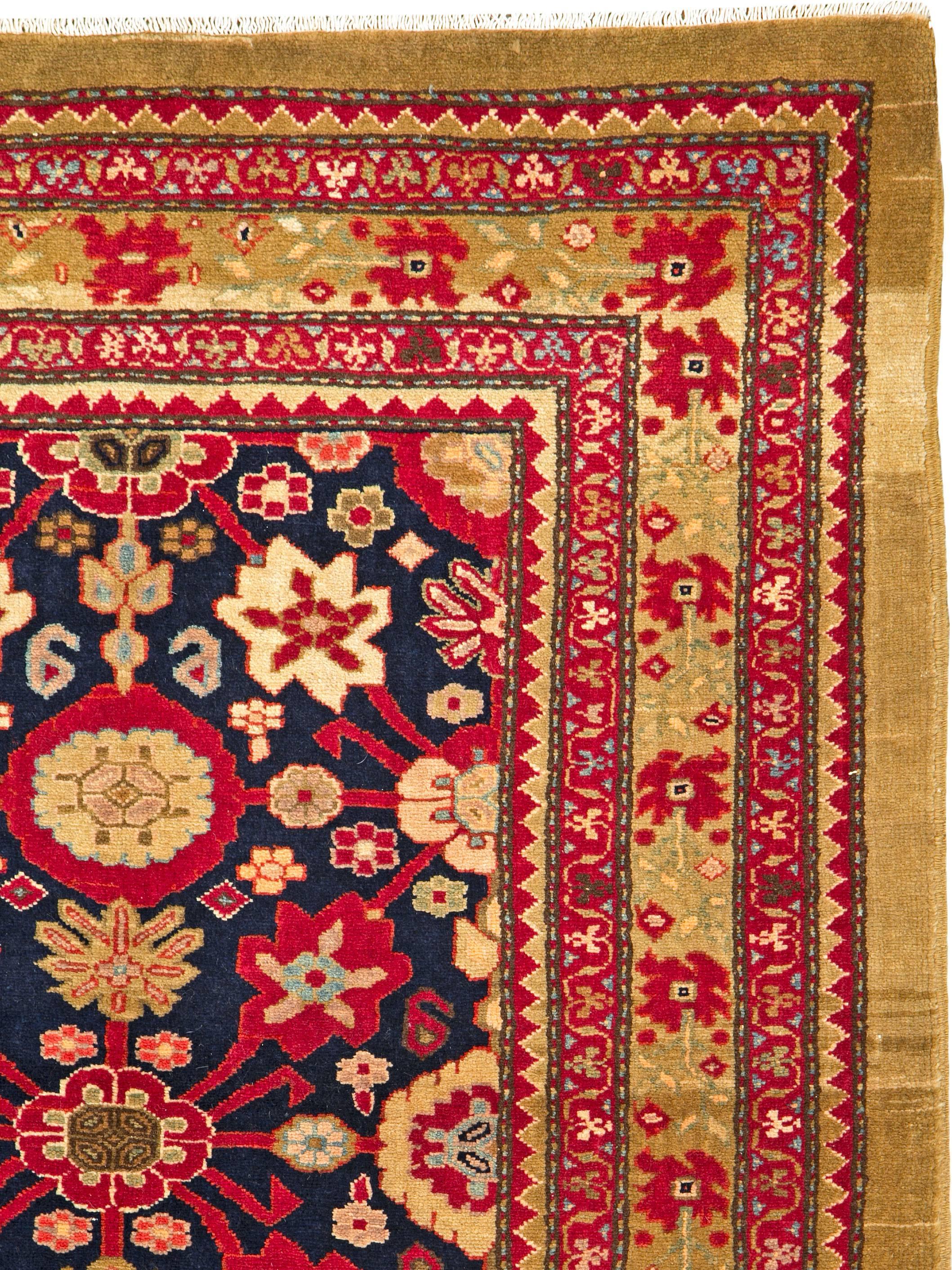 A Persian Malayer carpet from the 21st century.