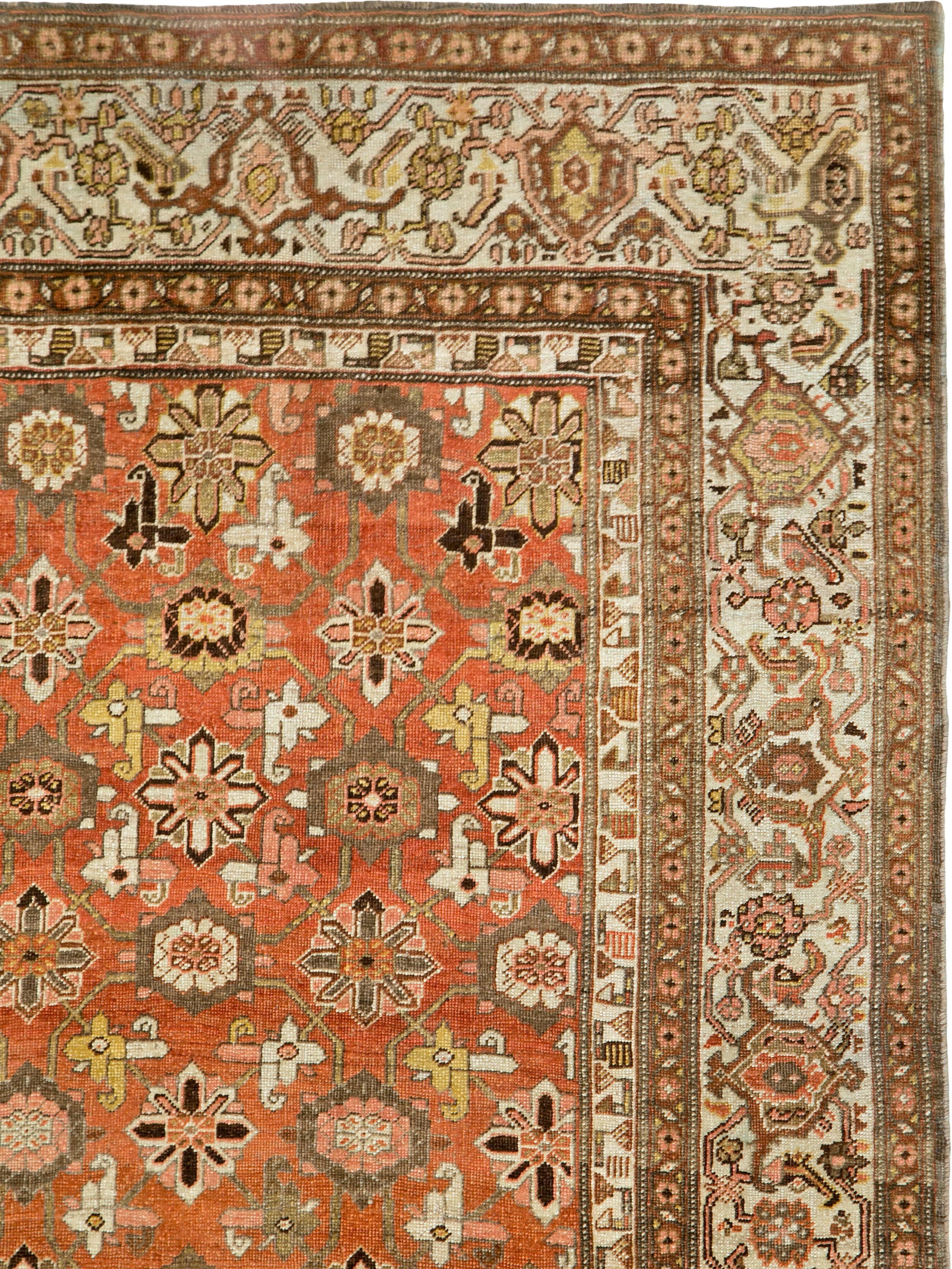 Tribal Antique Persian Bidjar Rug