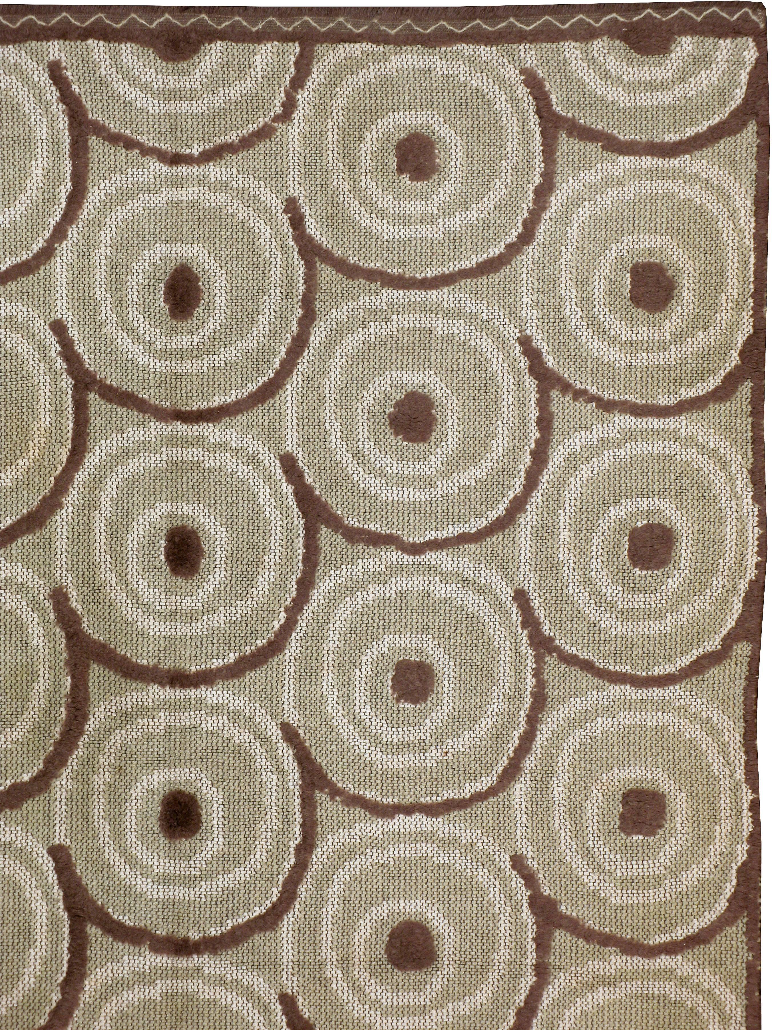 Spanischer Textil-Flachgewebeteppich im Vintage-Stil (Handgewebt) im Angebot