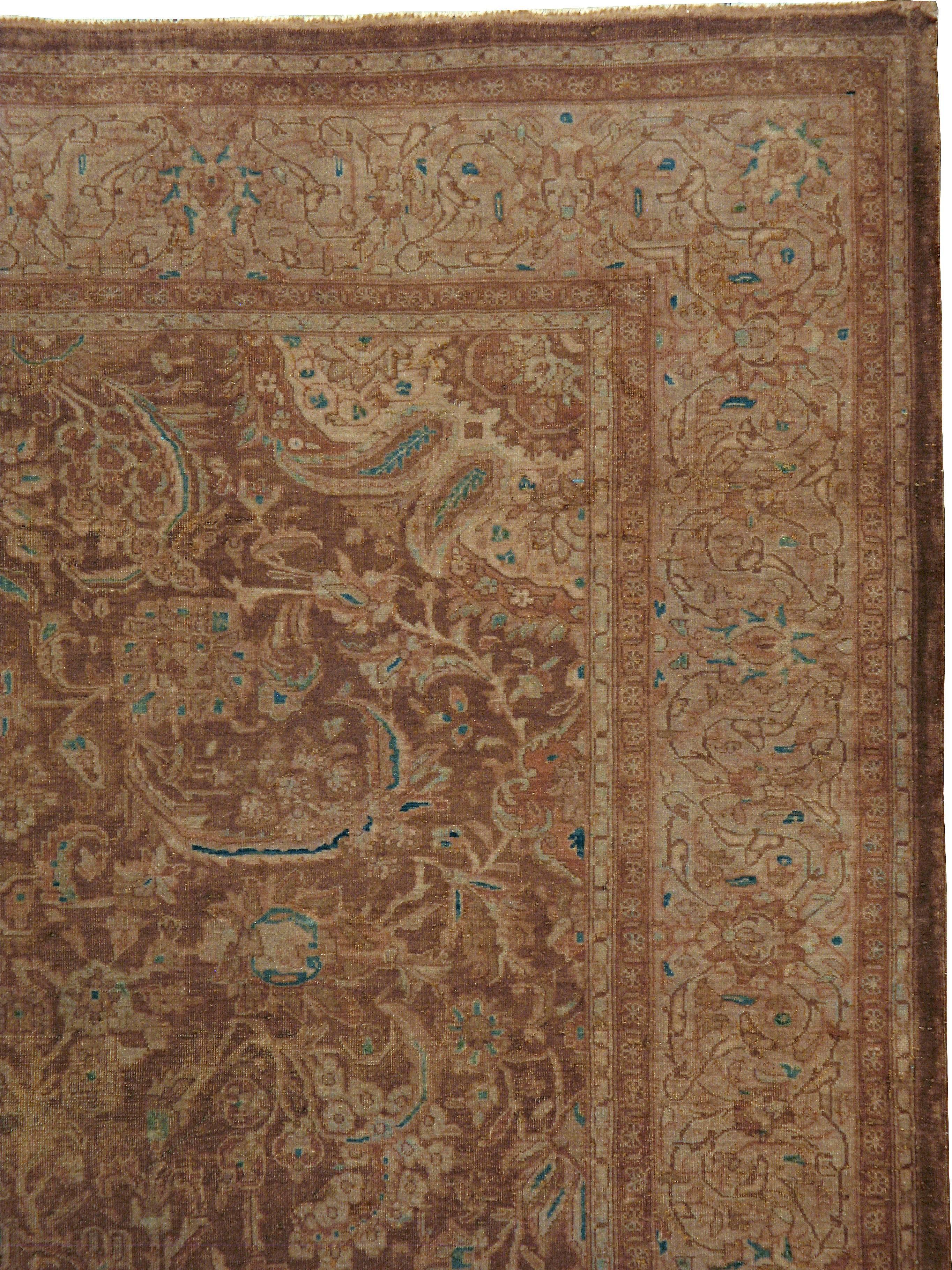 Persischer Kashan-Teppich (Handgewebt) im Angebot