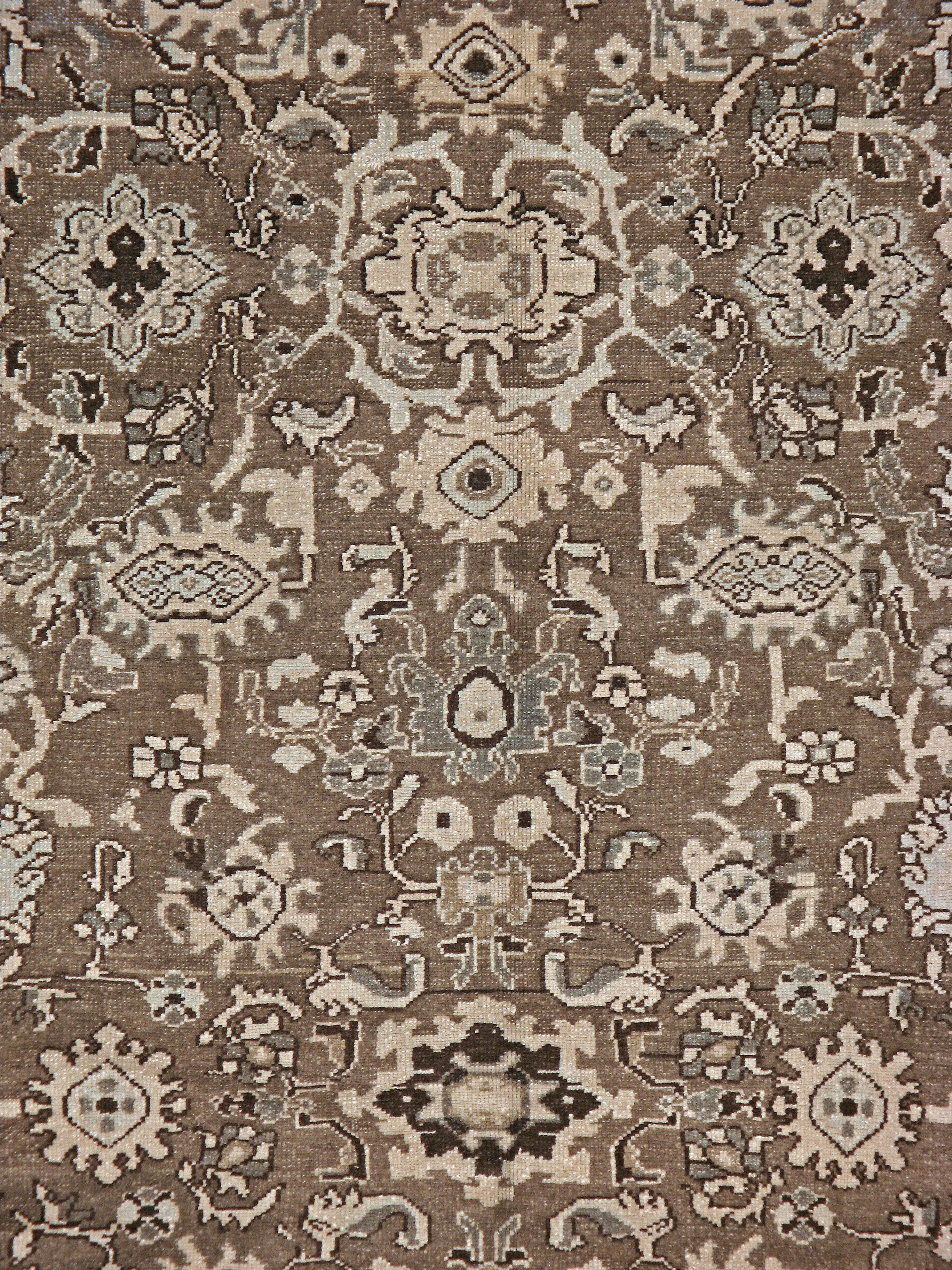 A vintage Persian Malayer carpet from the mid-20th century.