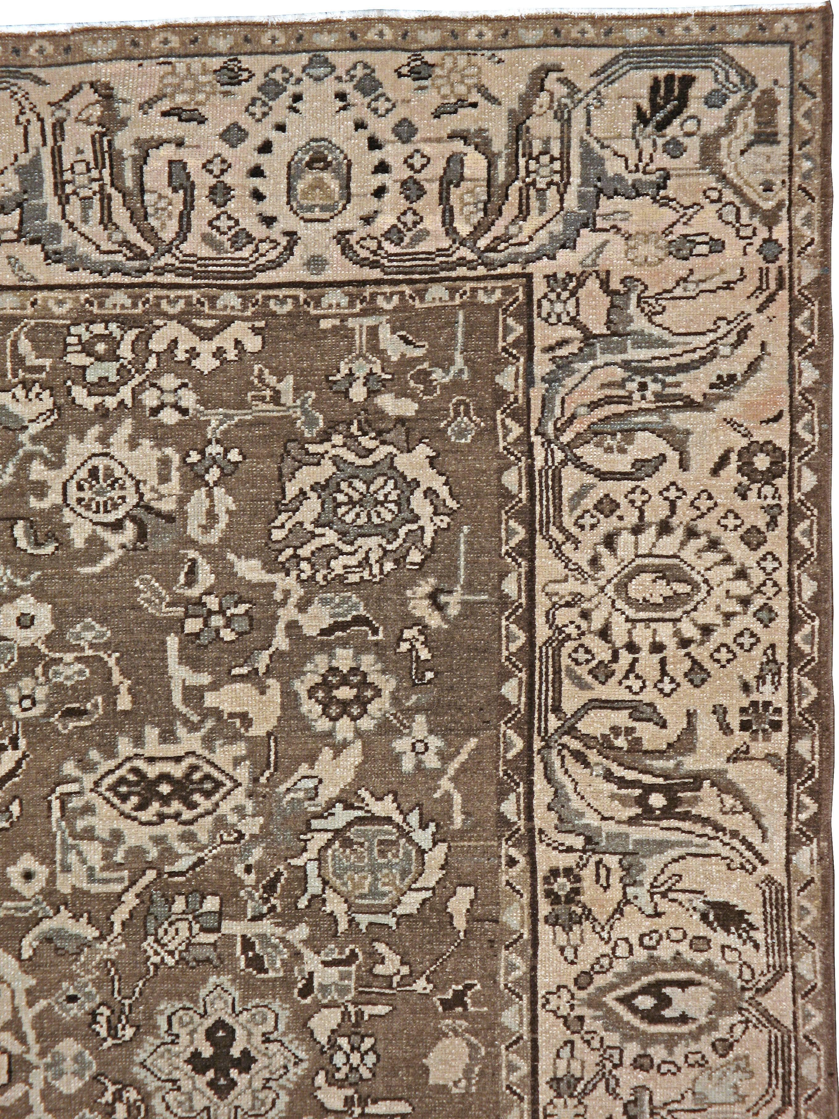 Persischer Malayer-Teppich im Vintage-Stil (Rustikal) im Angebot