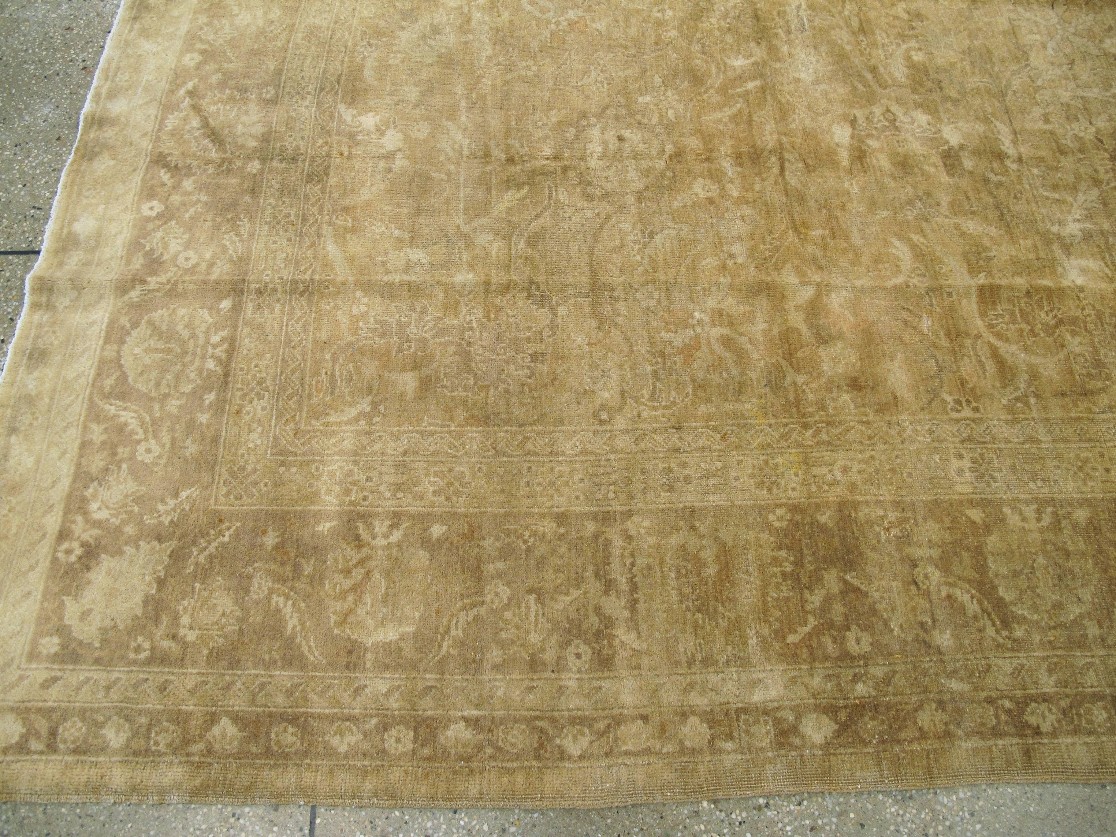 Antique Indian Agra Rug For Sale 1