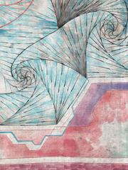 Tappeto vintage astratto sovratinto