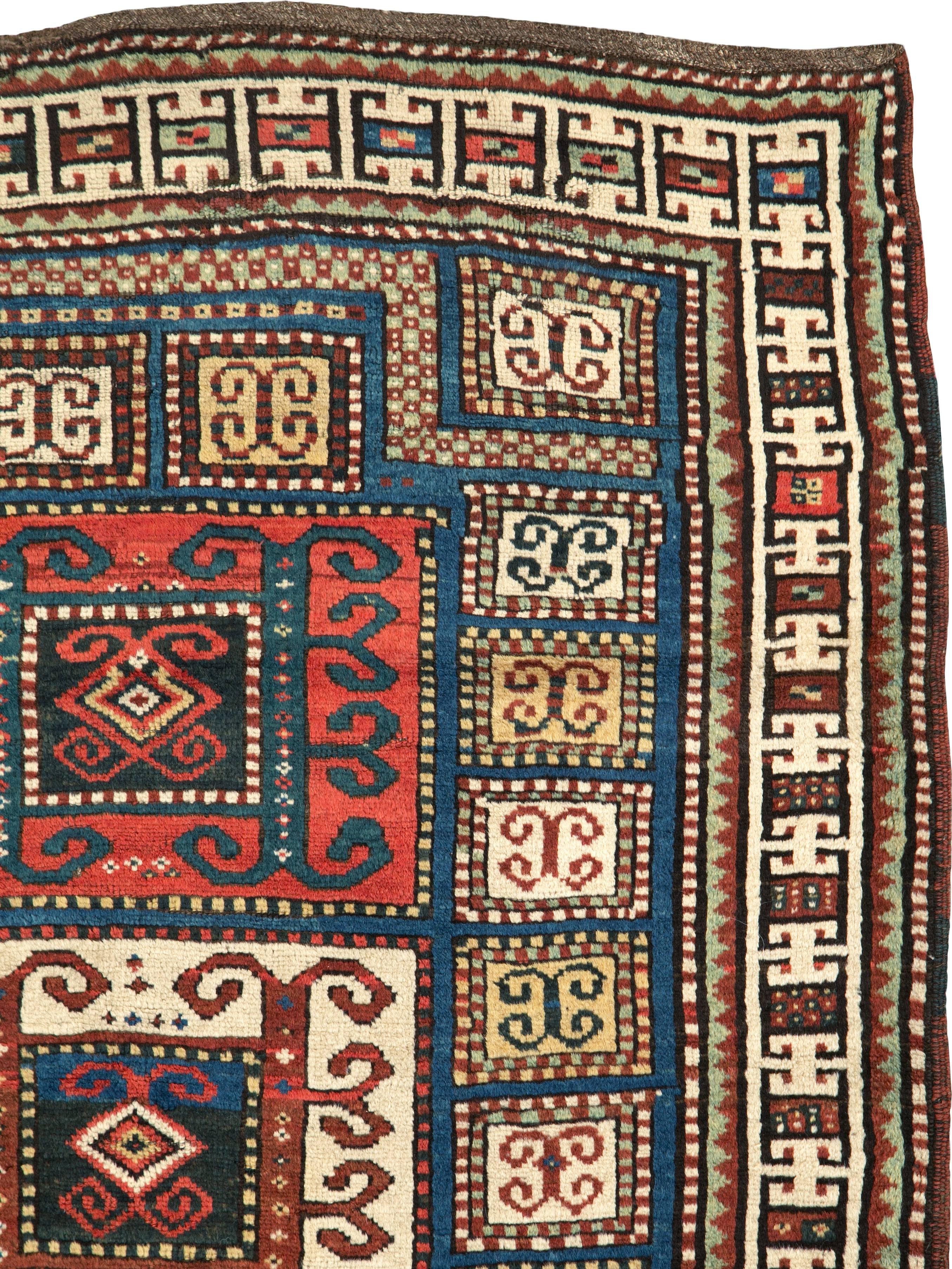 Persian Antique Kazak Rug For Sale