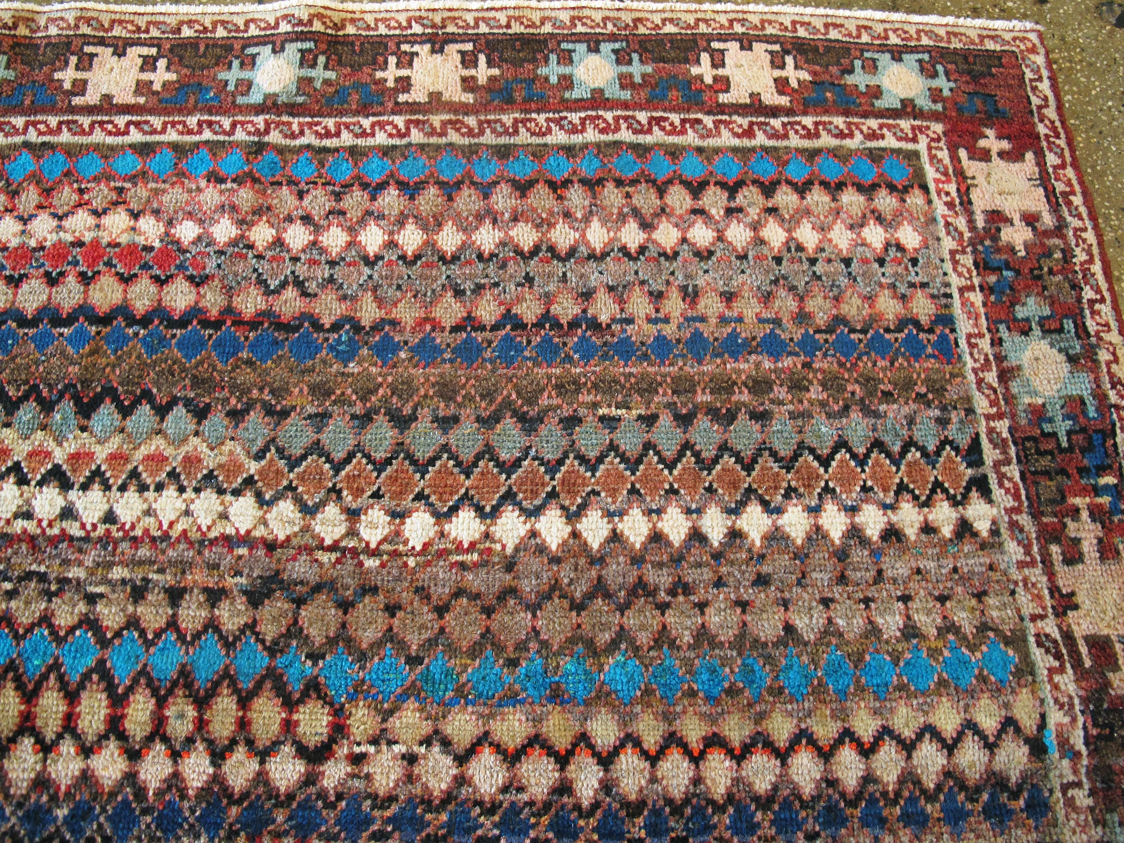 20th Century Vintage Persian Hamadan Rug
