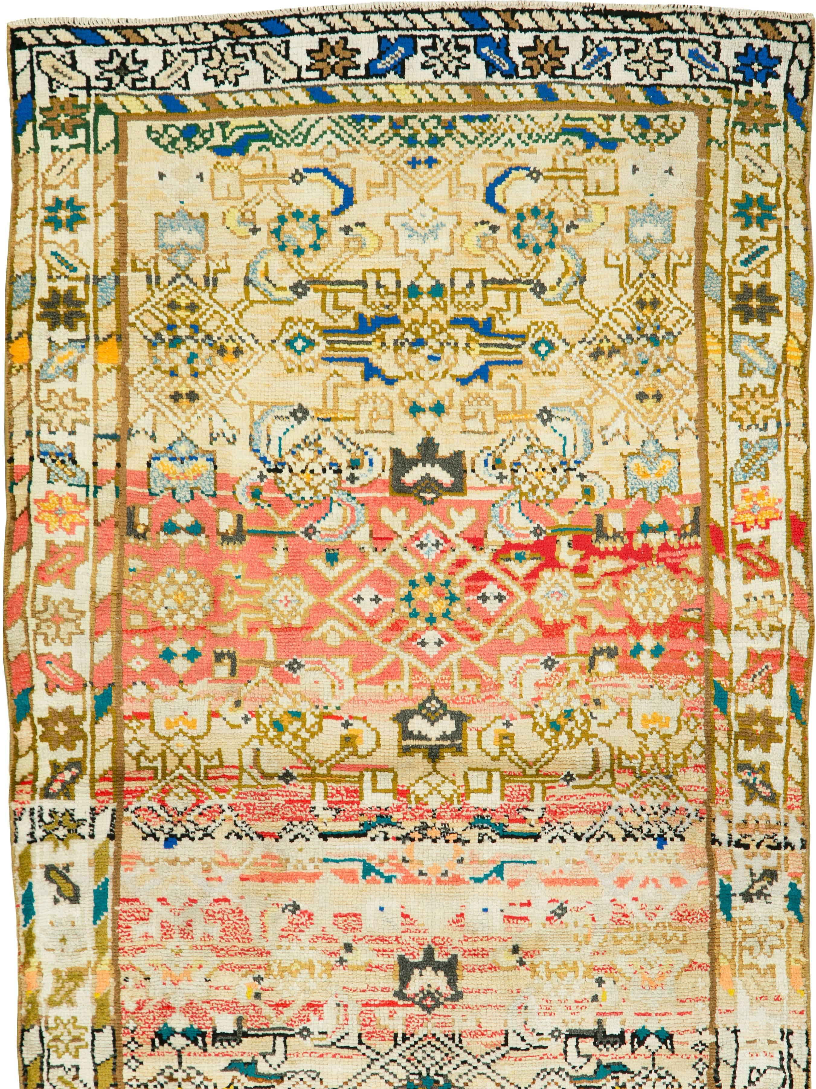 Malayer Vintage Persian Hamadan Rug