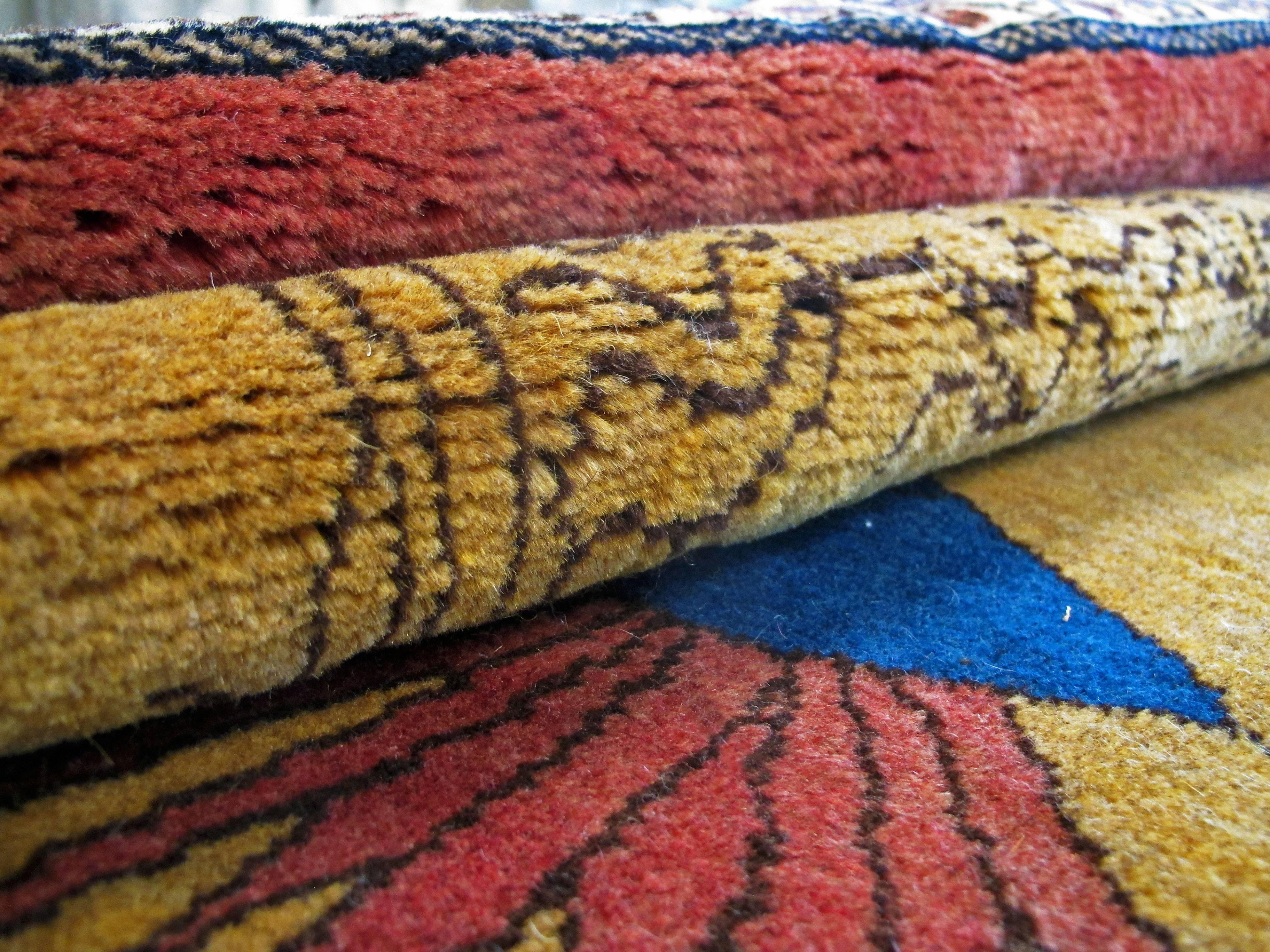 Wool Vintage Persian Shiraz Pictorial Rug