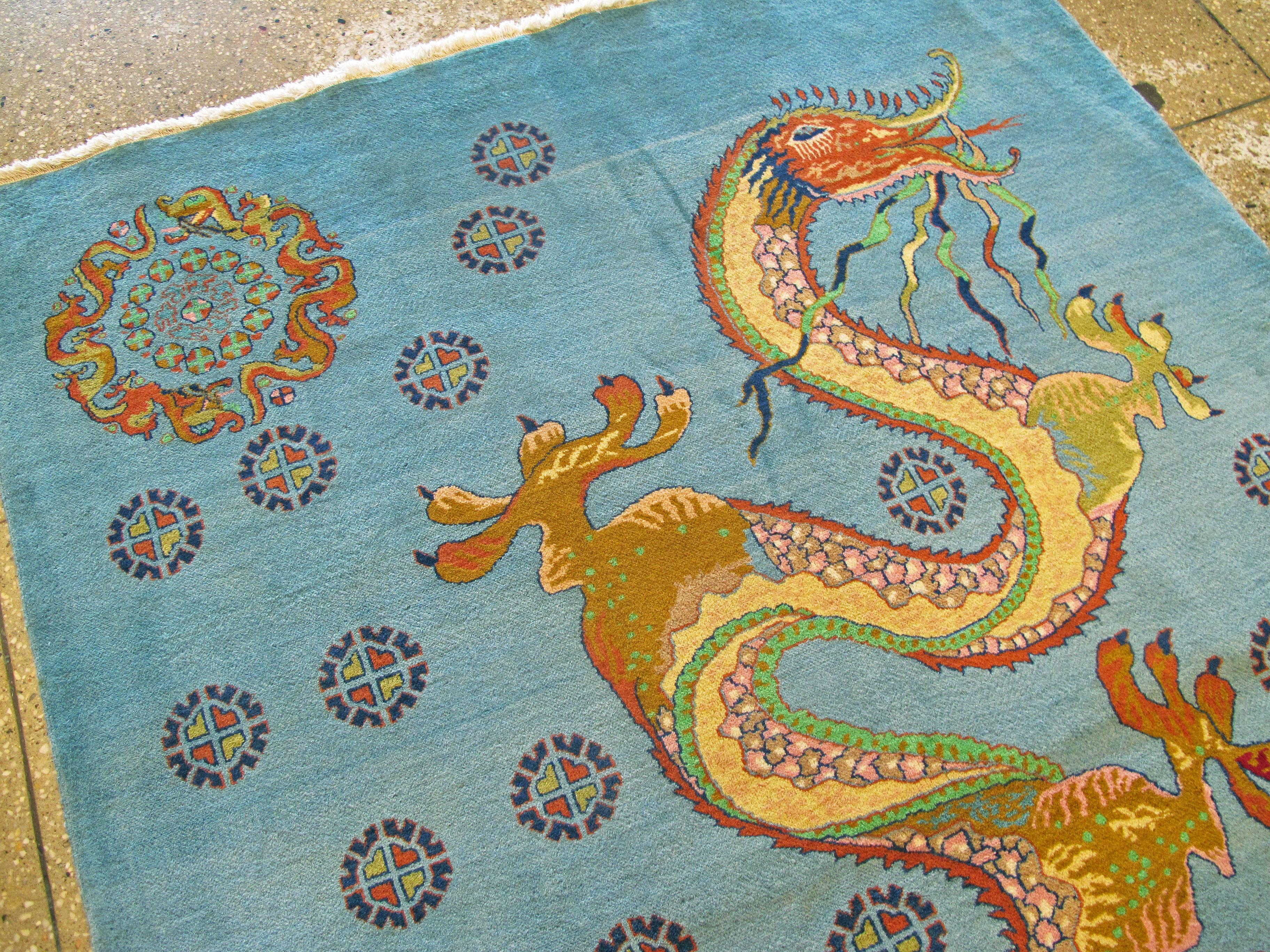 Hand-Knotted Vintage Persian Mashad Rug For Sale