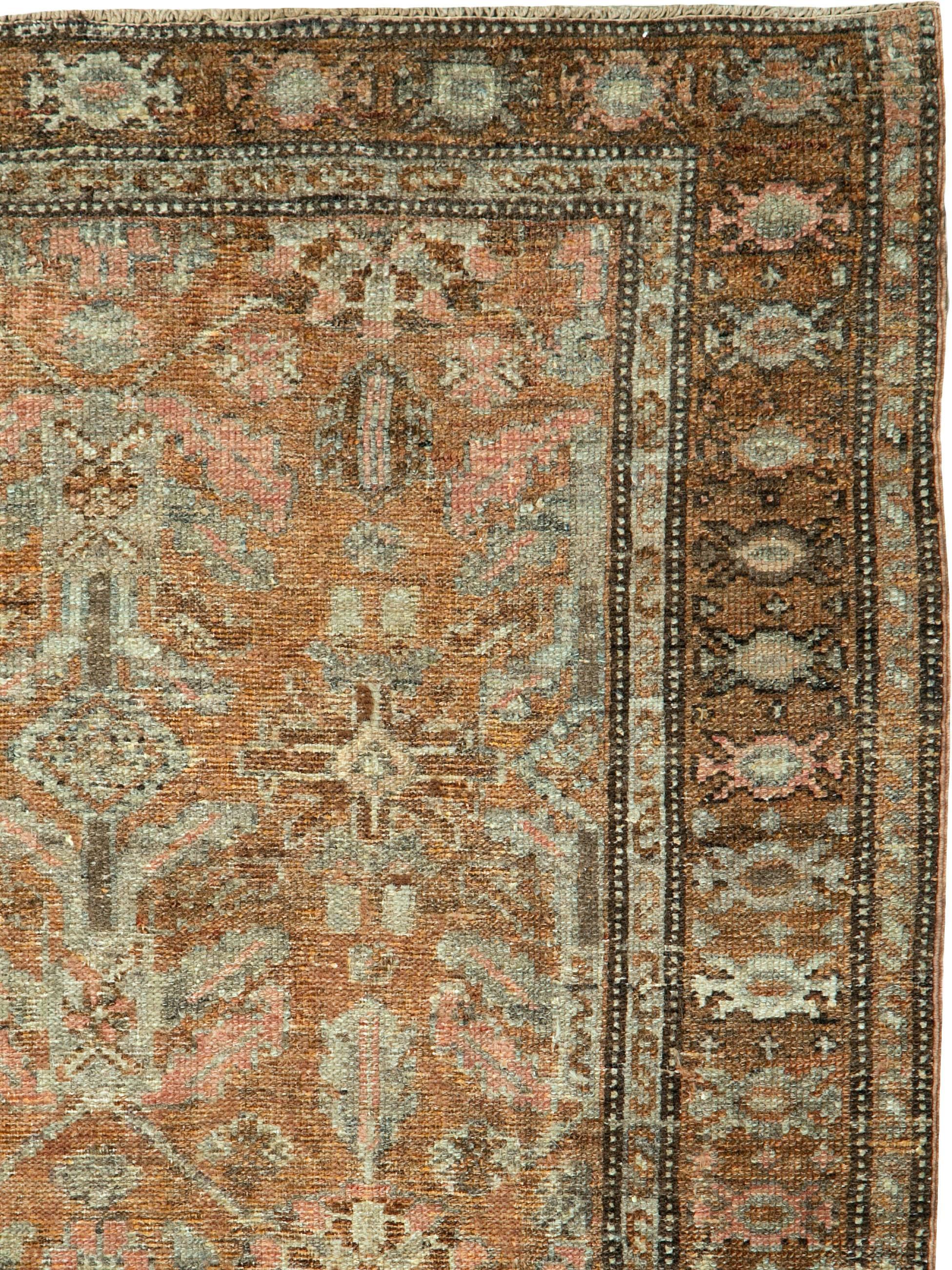 An antique Persian Malayer rug from the first quarter of the 20th century.