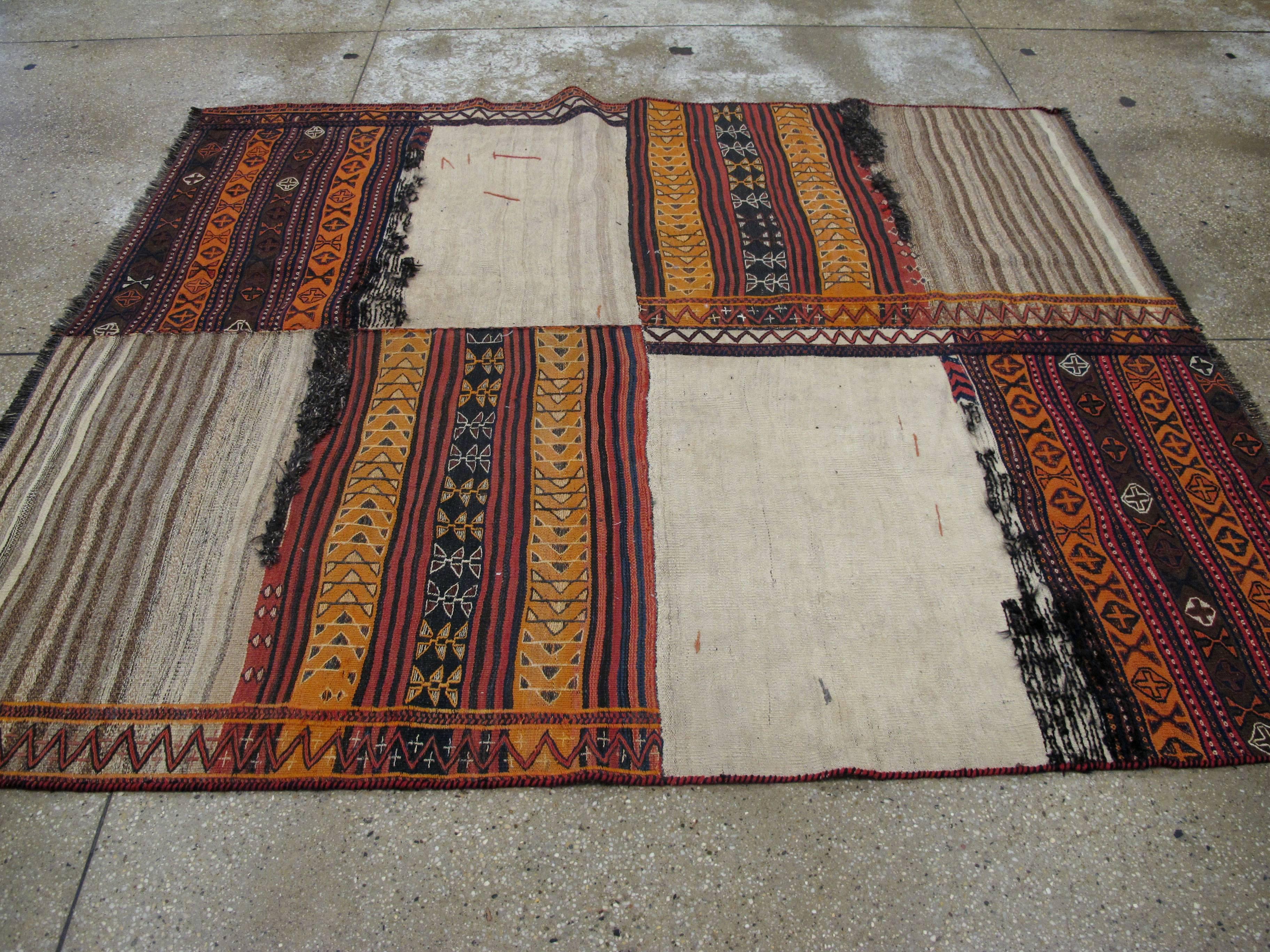 Vintage Persian Kilim Flat-Weave In Excellent Condition For Sale In New York, NY