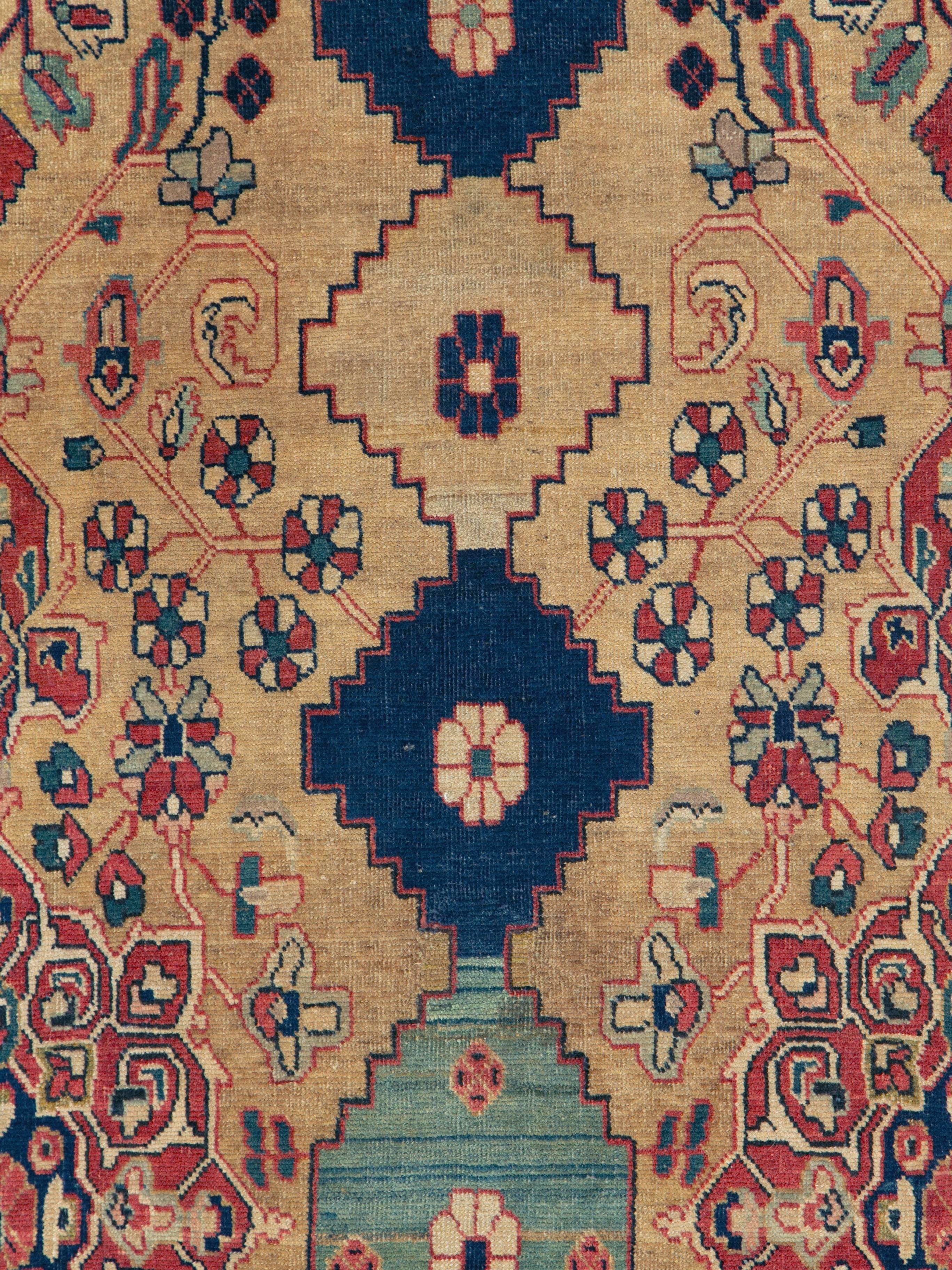 A vintage Persian Mahal rug from the mid-20th century.