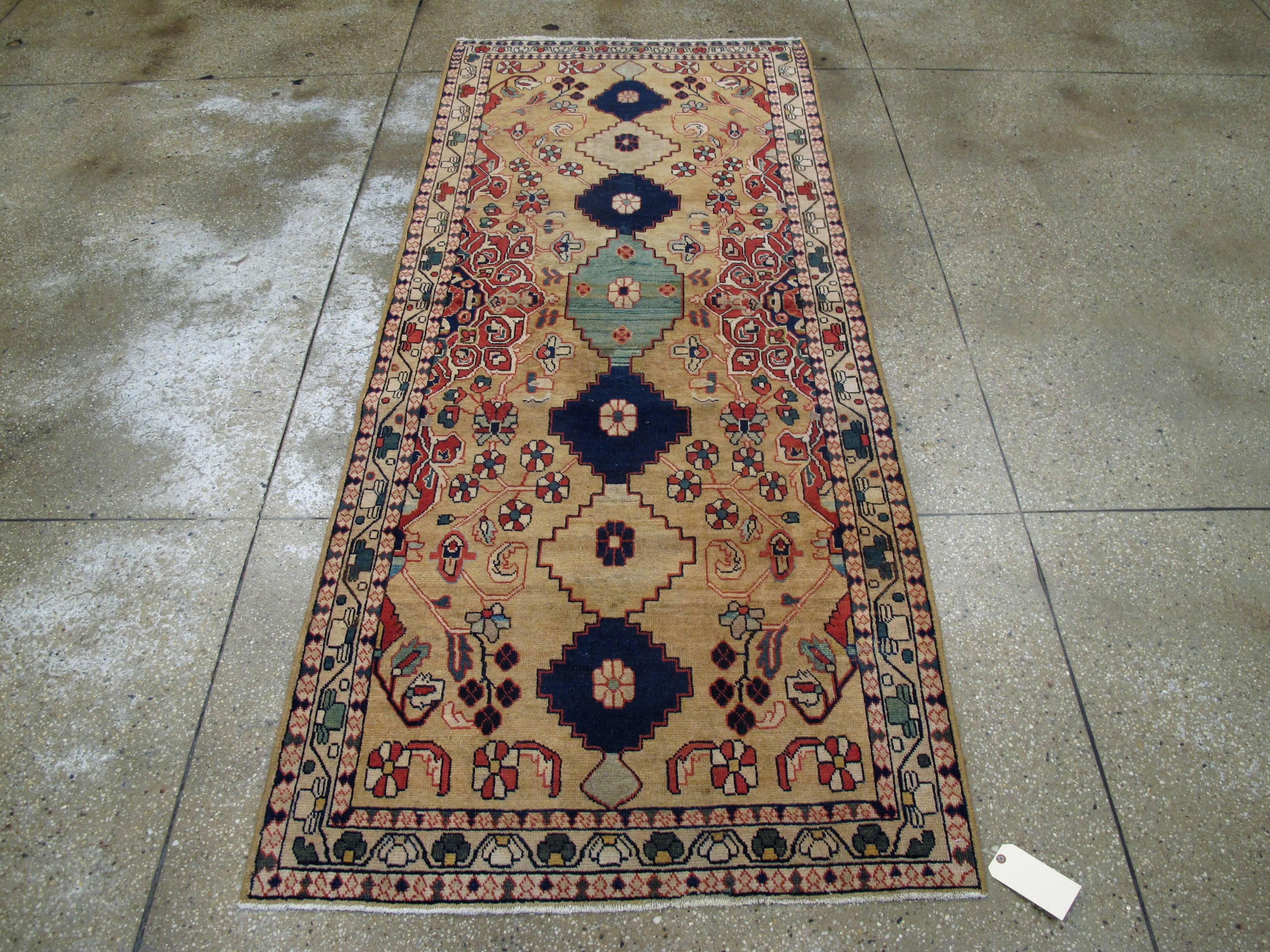 Vintage Persian Mahal Runner In Excellent Condition In New York, NY