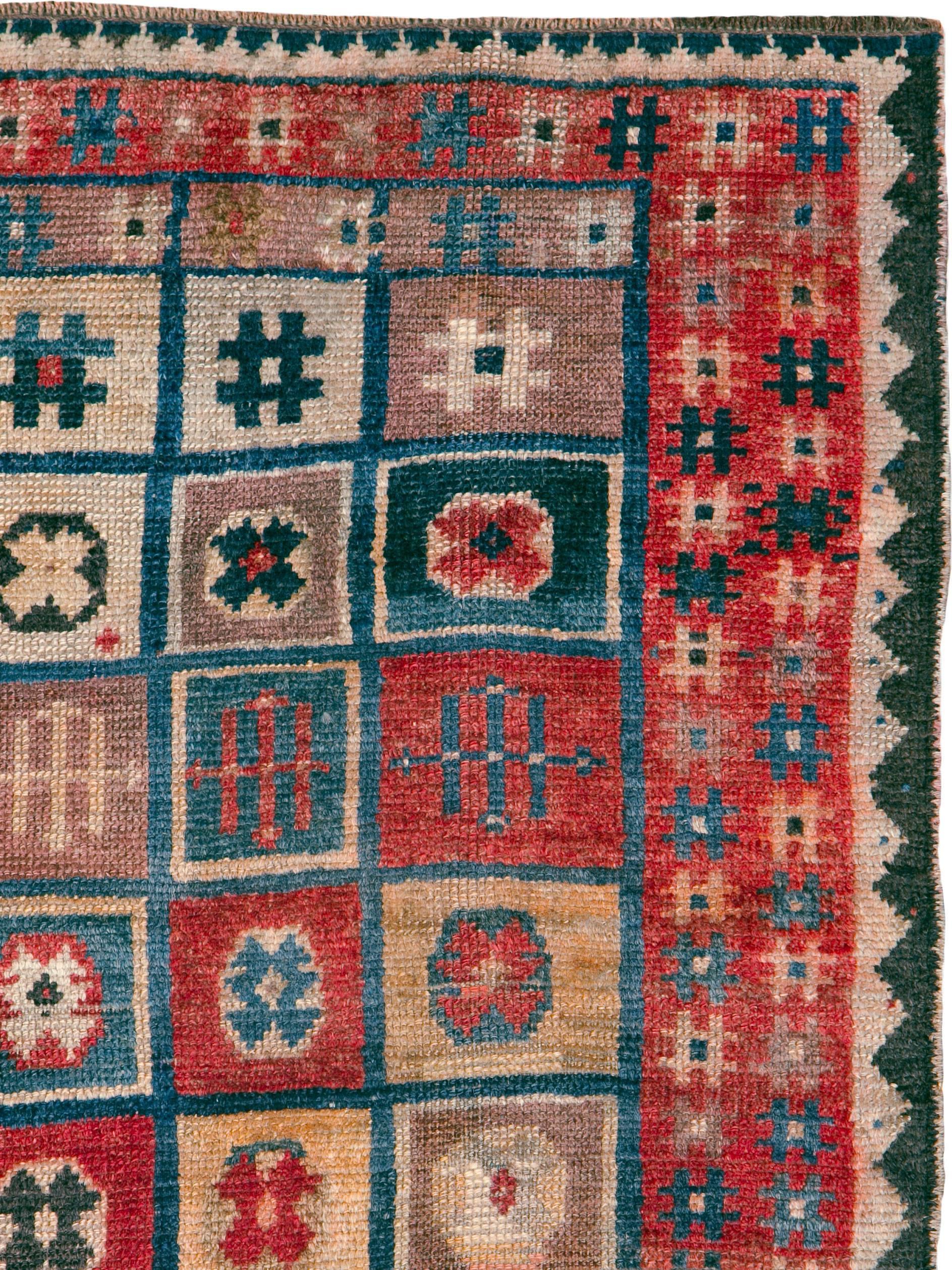 Tribal Antique Persian Gabbeh Rug For Sale