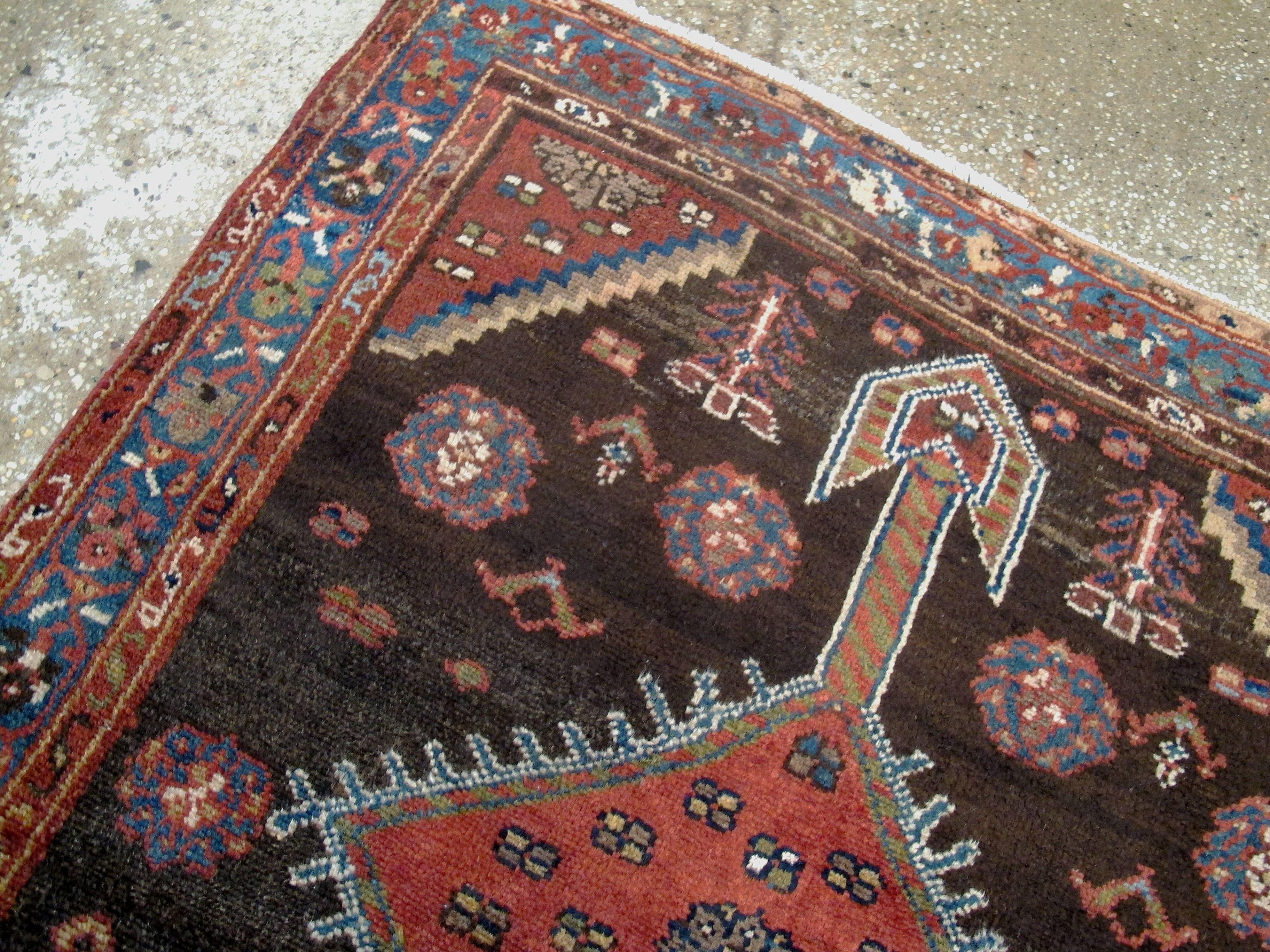 20th Century Antique Persian Kurd Rug