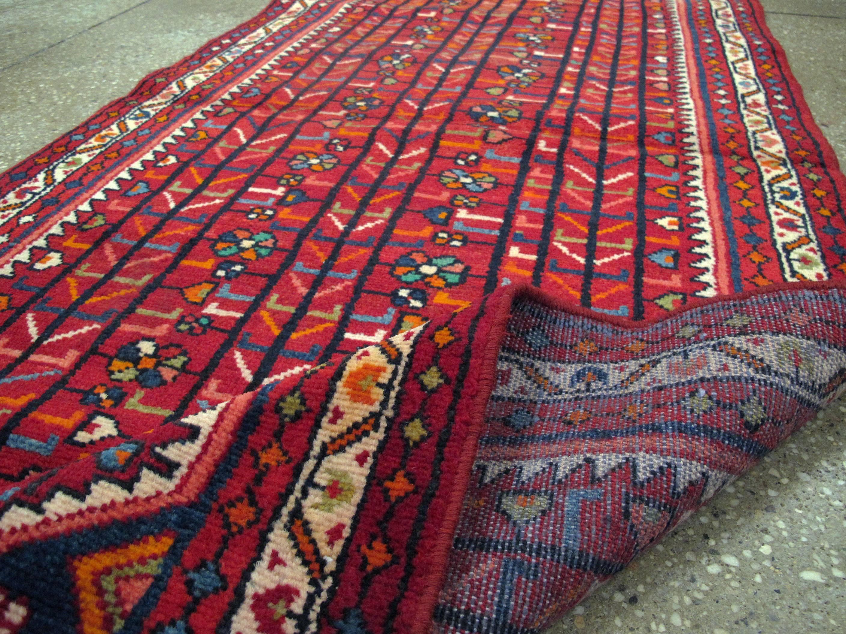 Wool Vintage Persian Malayer Rug For Sale